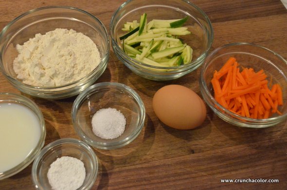 veggie pancakes ingredients