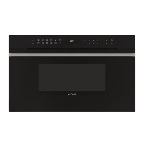 Wolf ICBSPO30CM/B/TH Combi Built in Microwave Black Glass