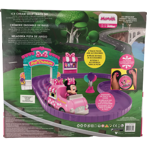 minnie mouse ice cream shop track set