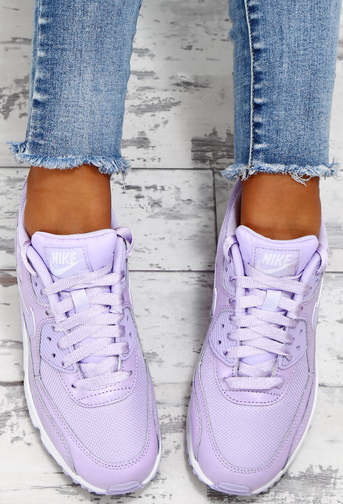 nike air max 90 lilac trainers