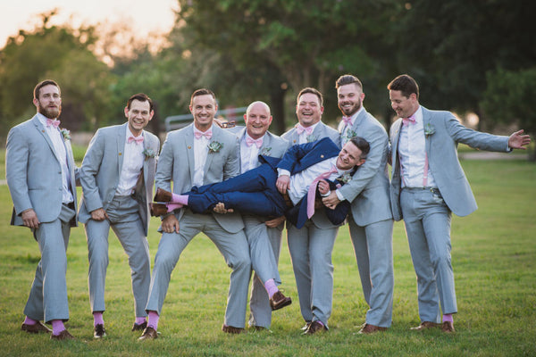 Groomsmen and wedding socks