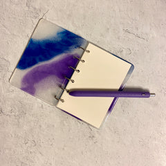 Resin journal and pen