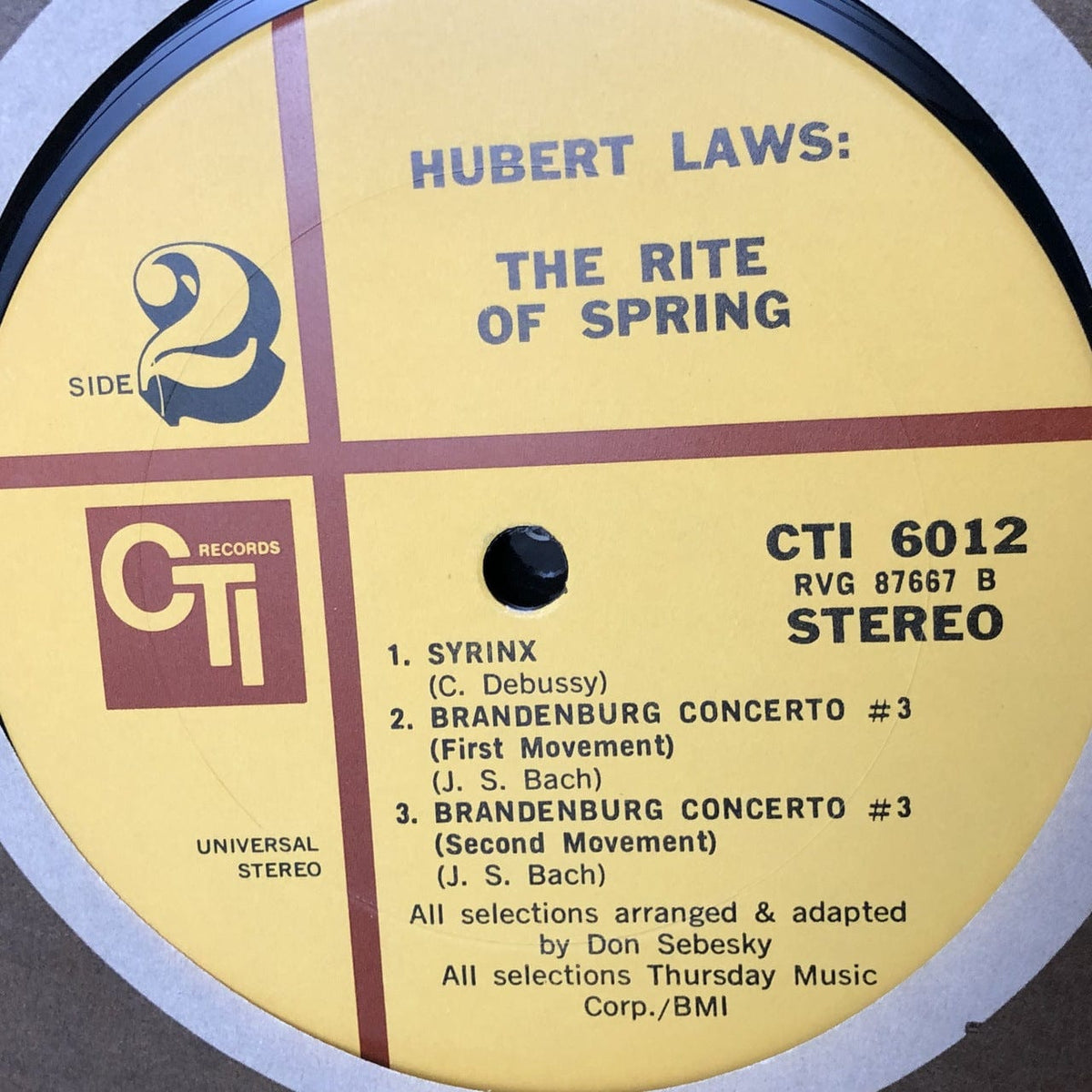 Hubert Laws The Rite of Spring LP VG++-VG++ USED – Hi-Voltage Records