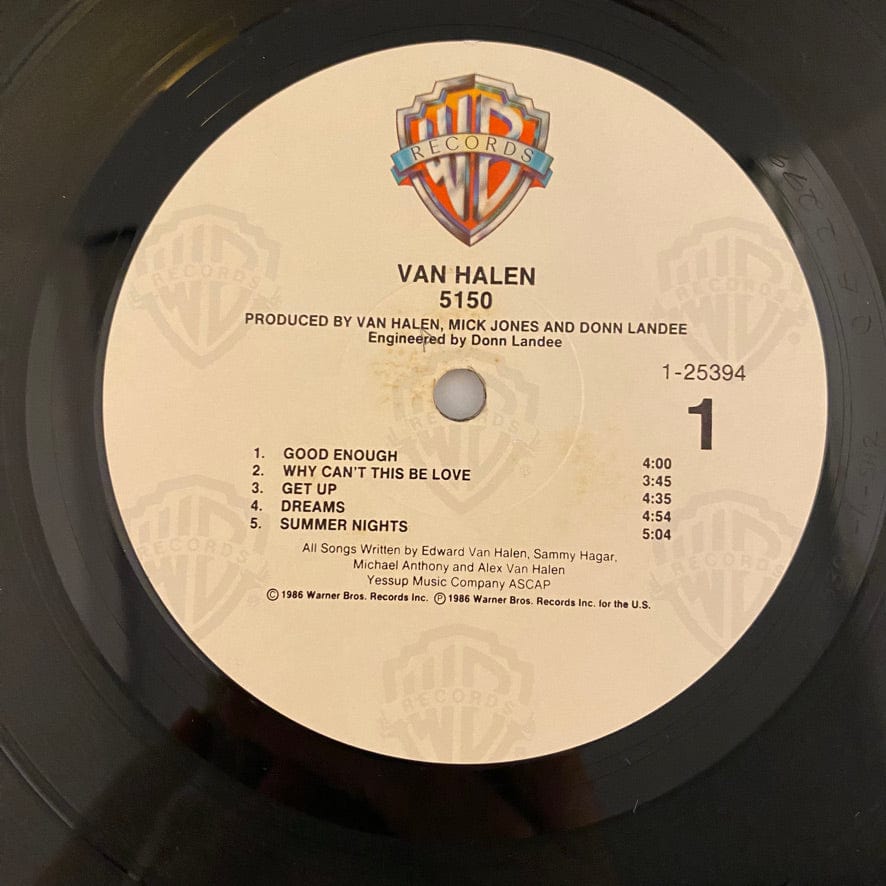 Encyclopedia Manhattan Lager Van Halen – 5150 LP USED VG++/VG++ – Hi-Voltage Records
