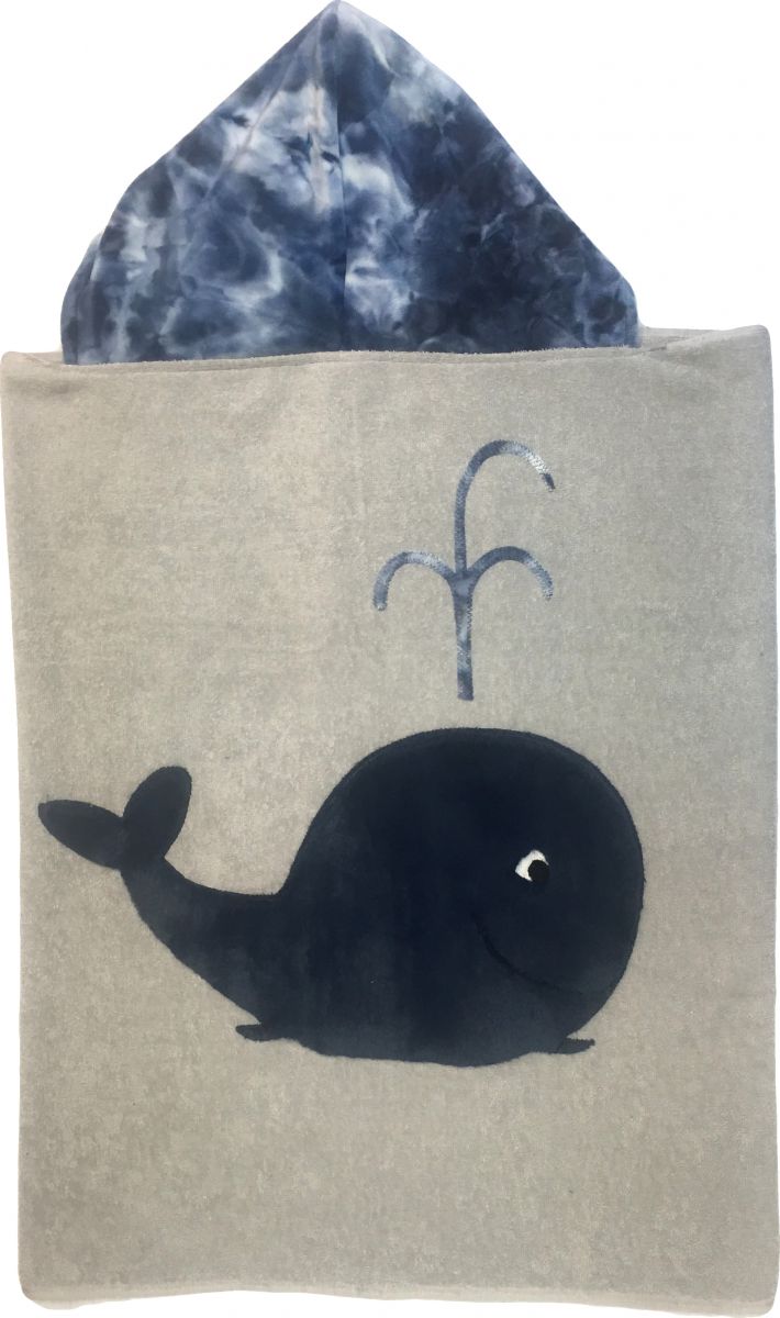 whale baby towel