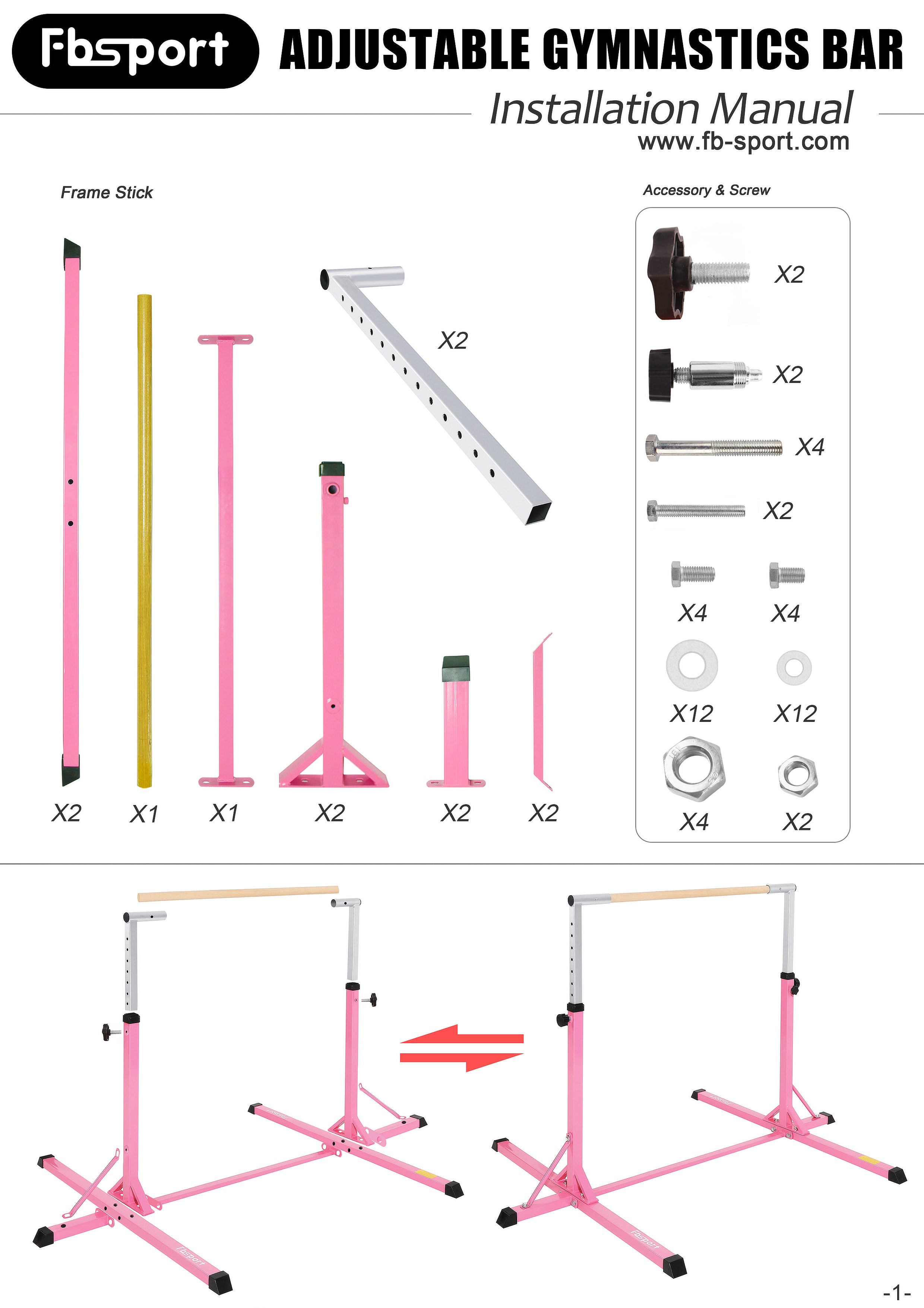 Installation Guide for Gymnastics Bar