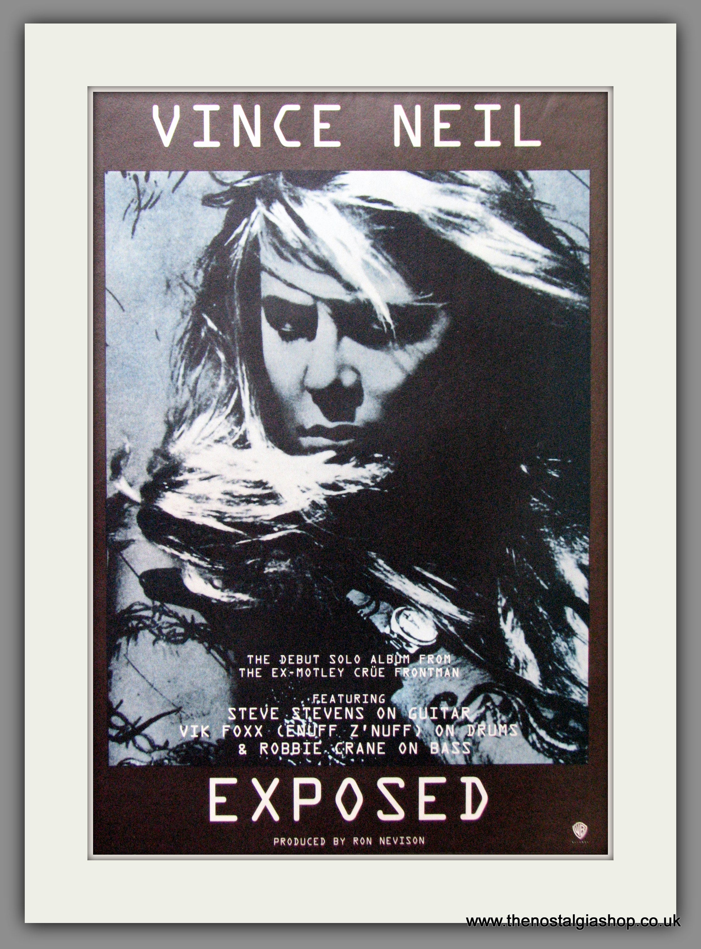 Vince Neil. Exposed. Debut Solo Album. Original Advert 1993 (ref