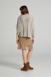 NATURAL MOLLY LINEN CABLE JUMPER