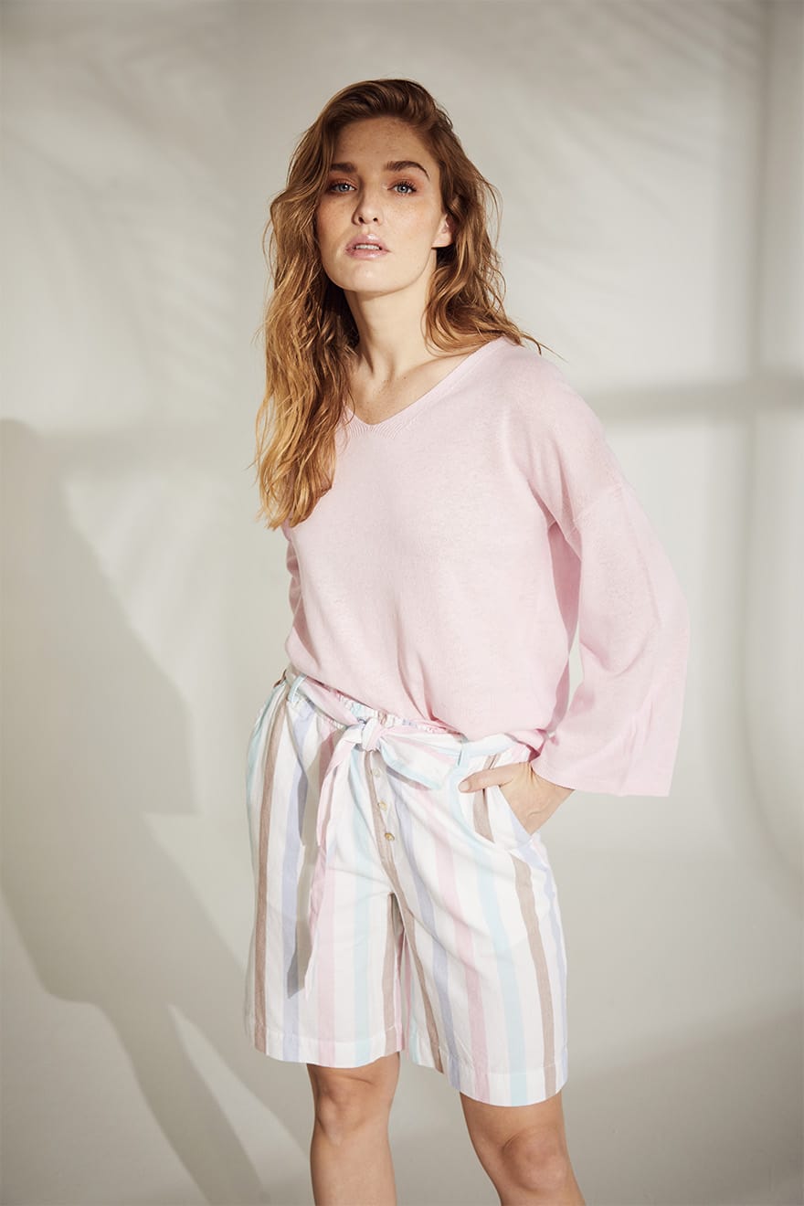 PAULA PULLOVER - white, pink
