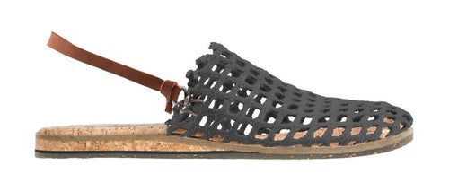RECYCLED FISHING NET SANDALS - INK