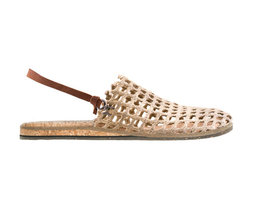 RECYCLED FISHING NET SANDALS - NAT