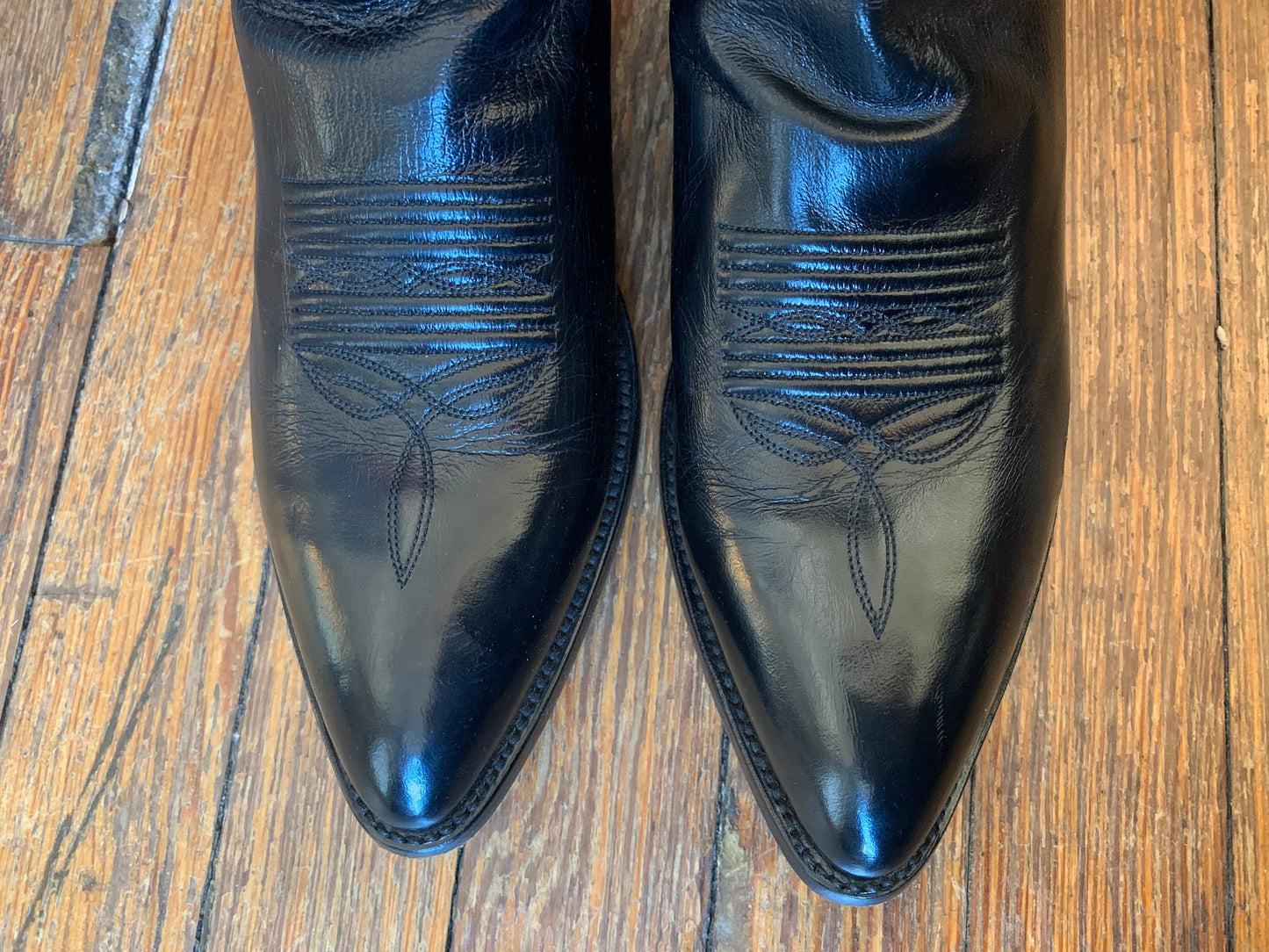 Dan Post Black Classic Cowboy Boots