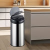 HomeMax 30L Silver Sensor Bin Round