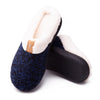 Remedy Health Plush Fleece Unisex Gel Slippers Blue - Homemark