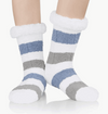 Comfy Anti Slip Ladies Comfy Socks - Blue & White