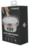 Polaroid 4 Port USB Press Lamp - Homemark