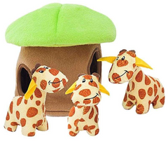 Giraffe Lodge hide and seek dog toy from ZippyPaws