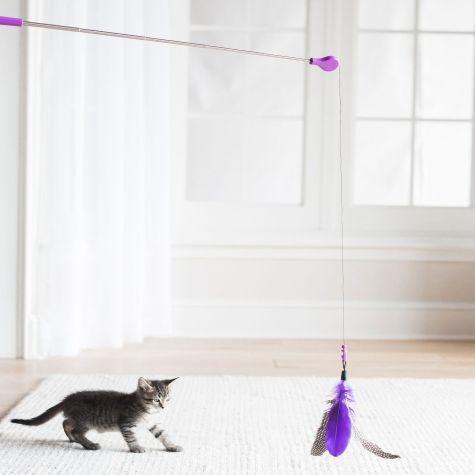 Jackson Galaxy - Retractable Cat Teaser Wand Toy - Mojo Maker Retractable Air Prey