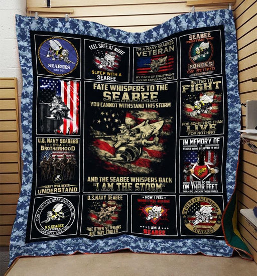 Seabee Veteran Fleece Blanket