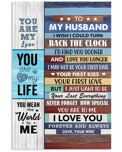 To My Husband You Are My Love Vertical Canvas And Poster | Gift For Husband | Valentine Gift 1610727831023.jpg