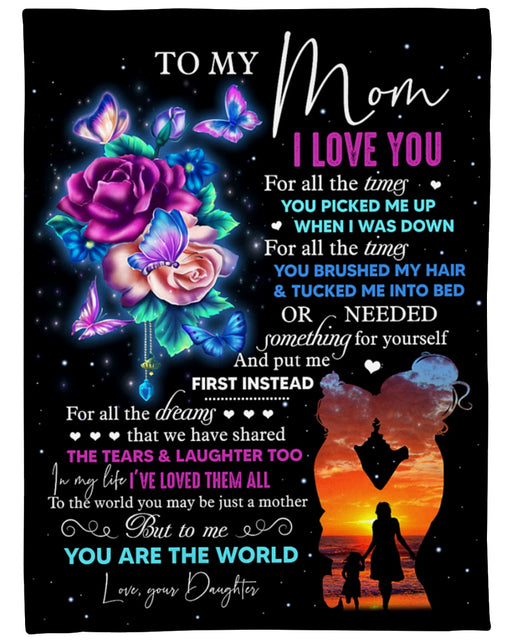 I Love You For All The Times Fleece Blanket, Mother’s Day Gift From Daughter To Mom, Thank You Gifts For Mother’s Day, Home Decor Bedding Couch Sofa Soft and Comfy Cozy			 1616423977692.jpg