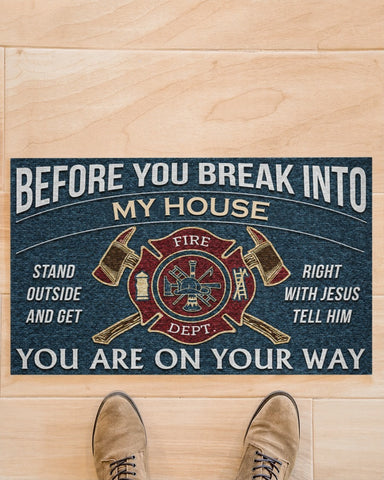 Firefighter You Are On Your Way Doormat 1620009689646.jpg