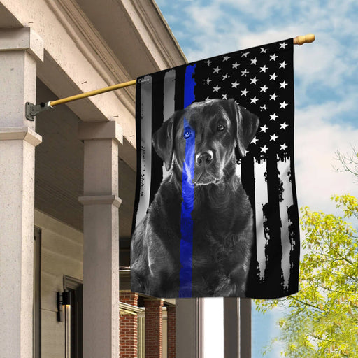 Labrador Retriever Police Dog K9 Flag Thin Blue Line Decor Decorative Seasonal Outdoor Weather Resistant Double Sided Print Gift For Dog Lovers 1621579640075.jpg