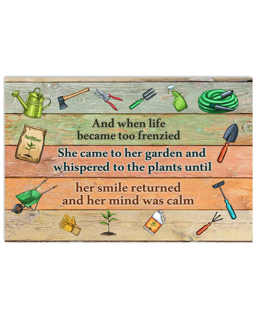 And When Life Became Too Frenzied She Gardening Landscape Poster & Canvas Gift For Daughter From Dad Birthday Gift Home Decor Wall Art Visual Art 1621822964138.jpg