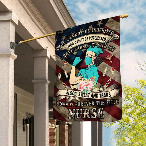 American US Nurse Flag | Garden Flag | Double Sided House Flag - GIFTCUSTOM