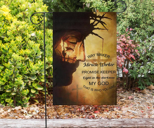 Jesus Way Maker Miracle My God | Garden Flag | Double Sided House Flag - GIFTCUSTOM