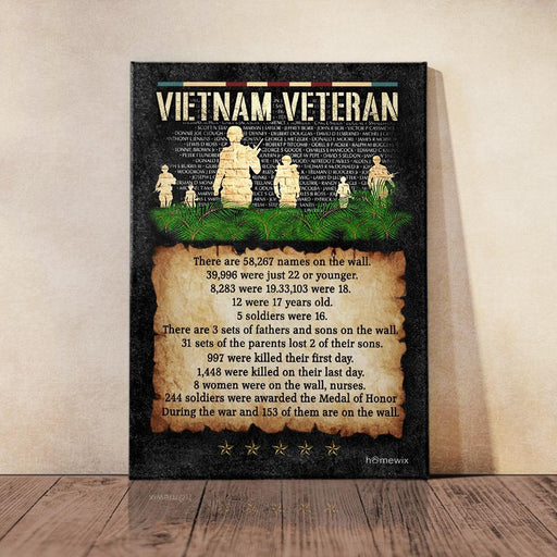 Vietnam Veteran Canvas And Poster Wall Art | Wall Decor - GIFTCUSTOM
