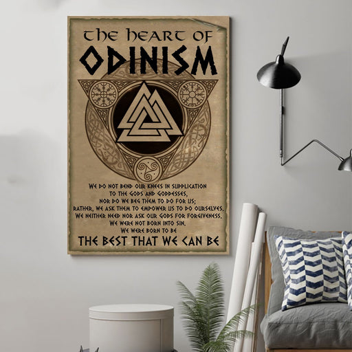 viking Canvas and Poster ��� the heart of odinism wall decor visual art - GIFTCUSTOM