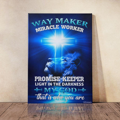 Way Maker Miracle Worker Jesus Christ Canvas And Poster Wall Art | Wall Decor - GIFTCUSTOM