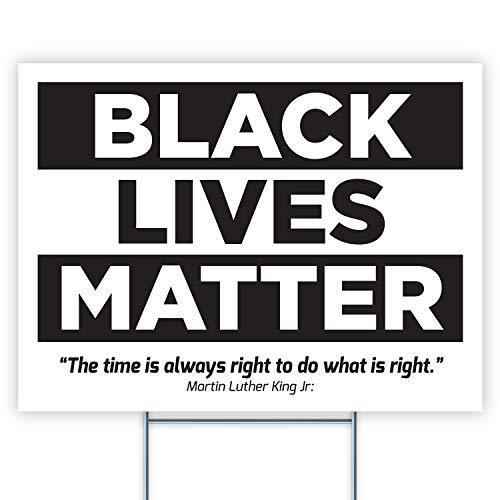 Yard Sign (24 x 18 inches) Black Lives Matter - GIFTCUSTOM