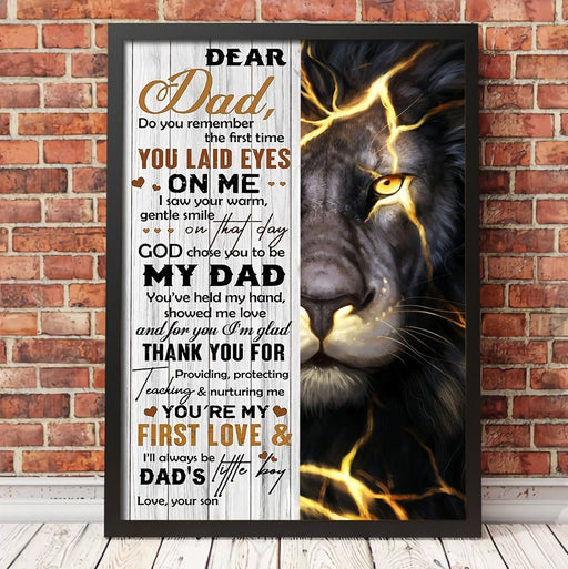 You Laid Eyes On Me To My Dad From Son Poster Gift For Dad - GIFTCUSTOM