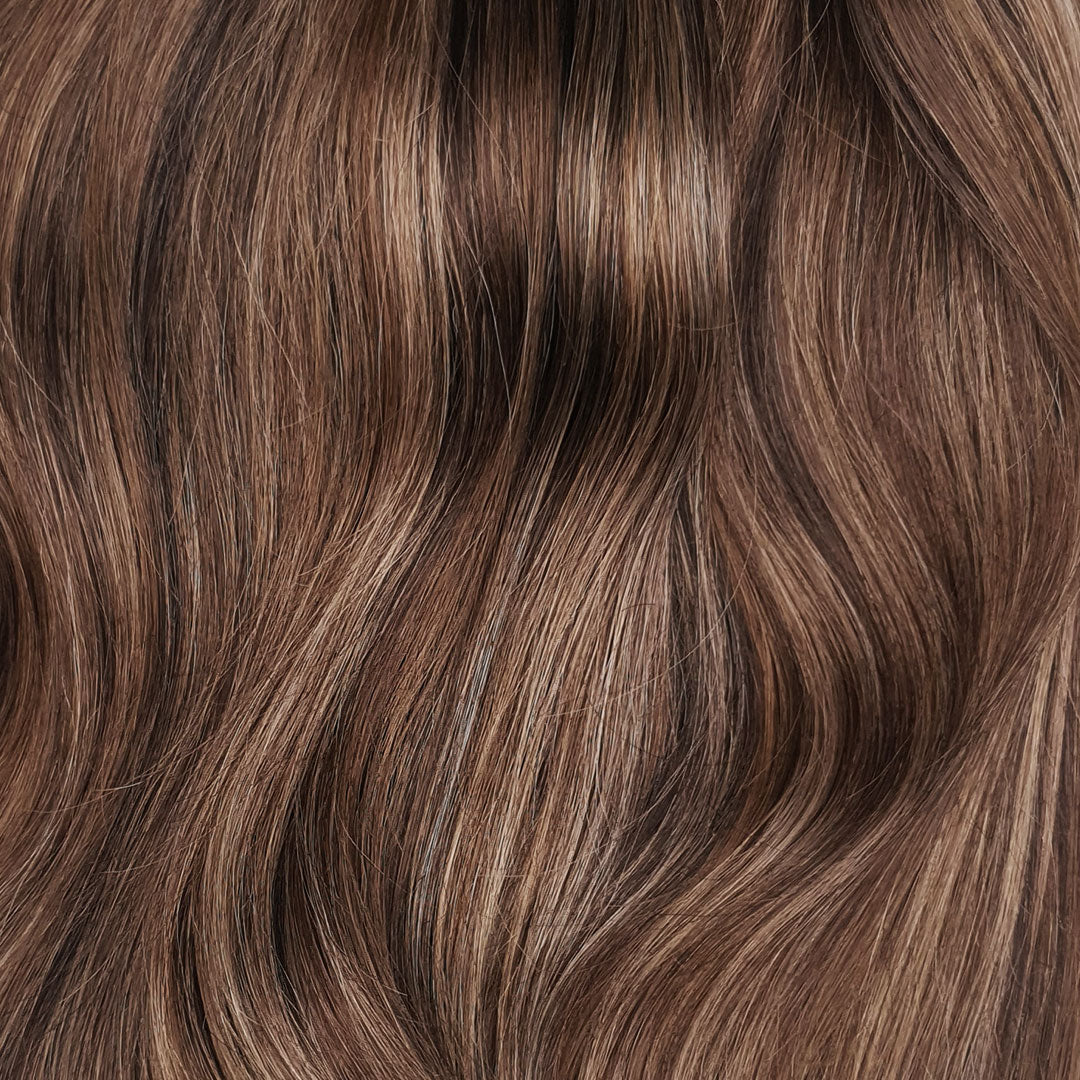 Bruine highlights hairextensions 🍂 - De beste set clip ins – Hairextensions