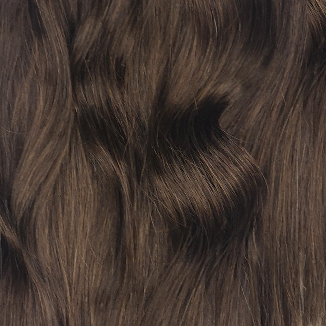 Chocolade bruine clip-in hairextensions 🍫 human hair clip ins –