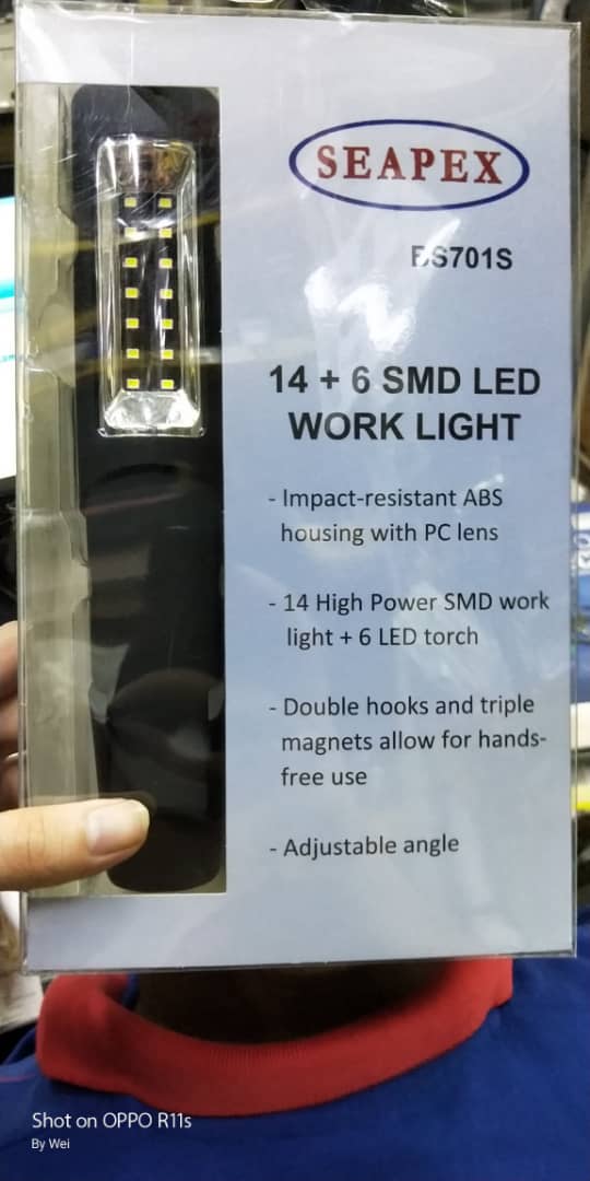 snap on led rechargeable angle work light