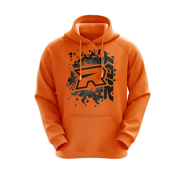 highlighter orange hoodie