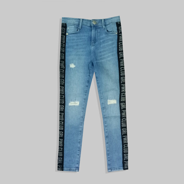 tape side jeans for girls