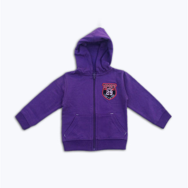 KidsKorner-Kids-Purple-Zipper Hoodi 