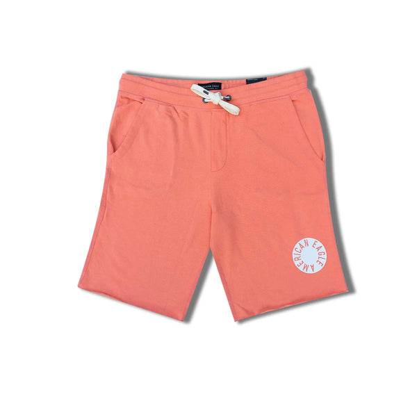 orange jogger shorts