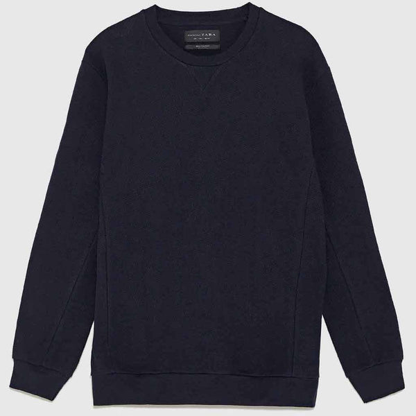 Z.A.R.A - MEN 'Navy' Basic Double Pique 