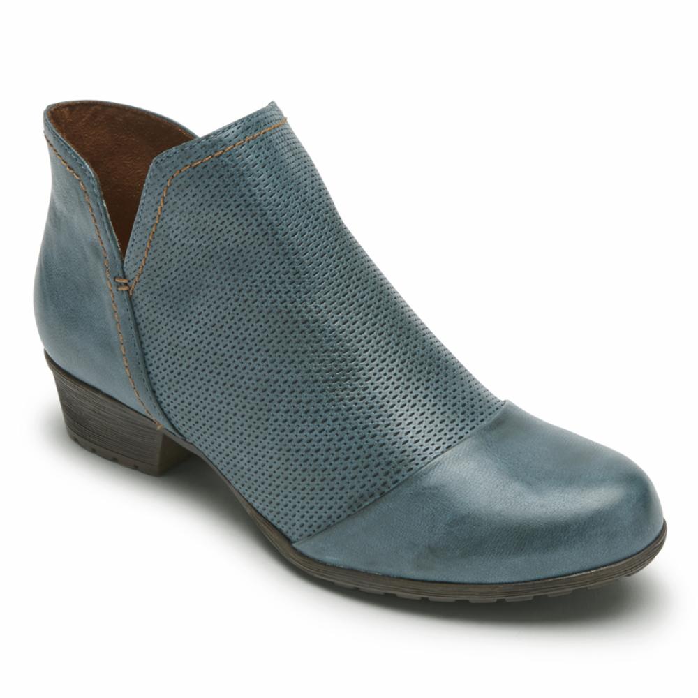 Cobb Hill GRATASHA V-CUT BOOT TEAL 