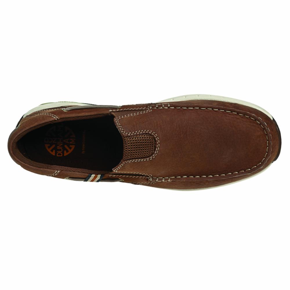 Dunham WATERFORD WINDWARD SLIP-ON BROWN 