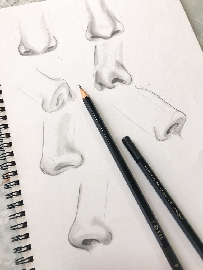 Featured image of post How To Draw A Nose From The Left Side : First study your chosen subject and take note of which areas of the nose are lighter and darker.