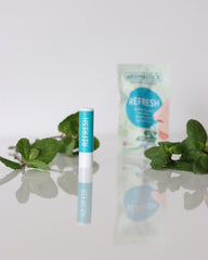 eterična olja za zamašen nos ob prehladu ali alergiji-aromastick refresh je antiseptičen z mentolom in evkaliptusom