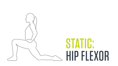 Static stretch for hip flexors