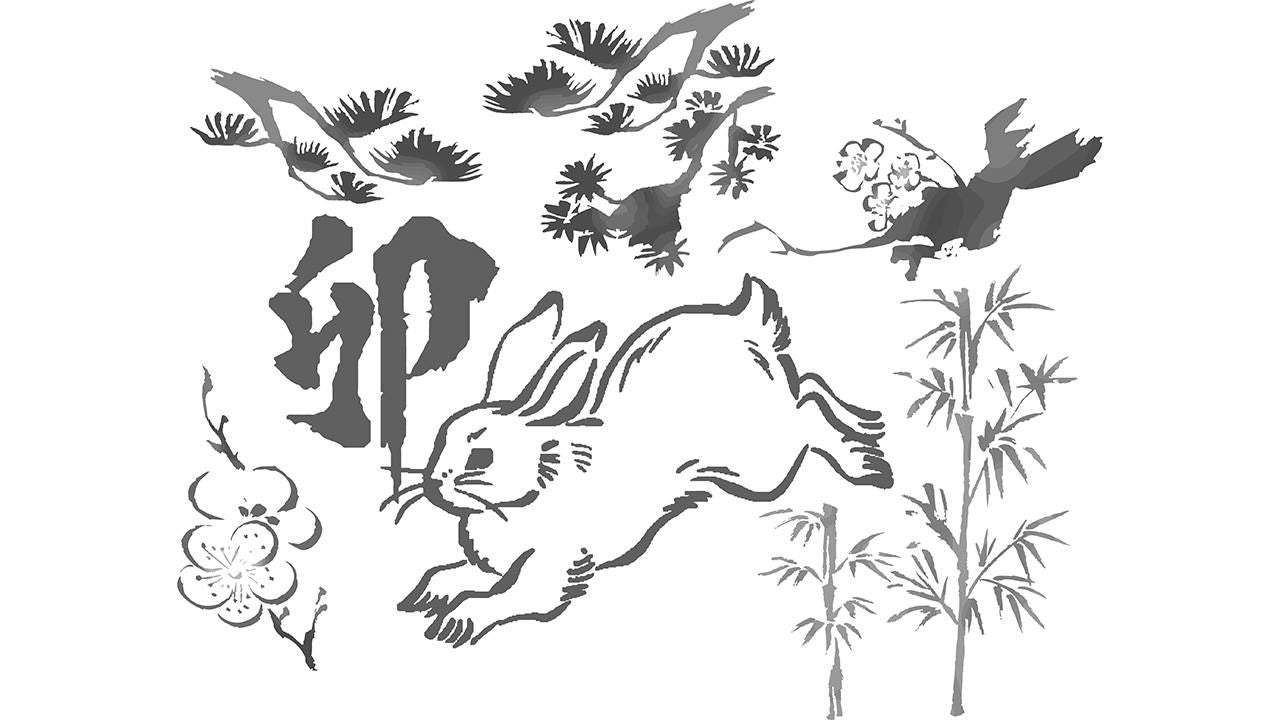 JAPANESE YEAR OF THE RABBIT sorate