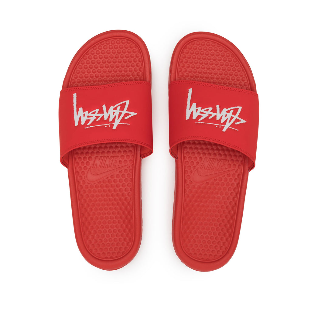 Stüssy / Nike Slide Sandals (Habenero 